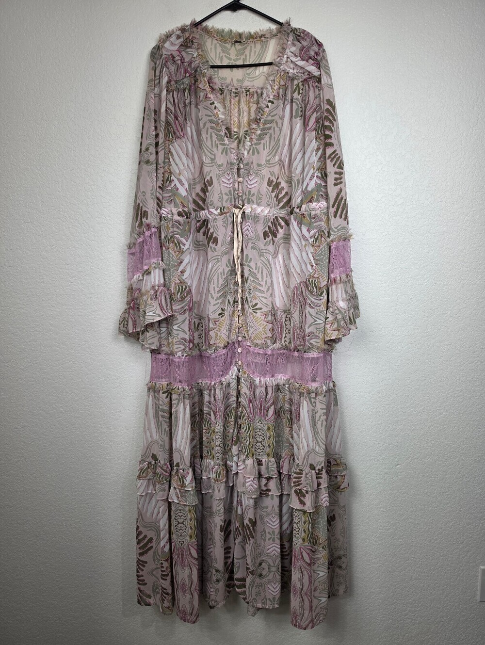 Free People XL Boho Floral Maxi Dress